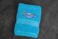 Handtuch "Halder Motorsport" in der Farbe Turquoise